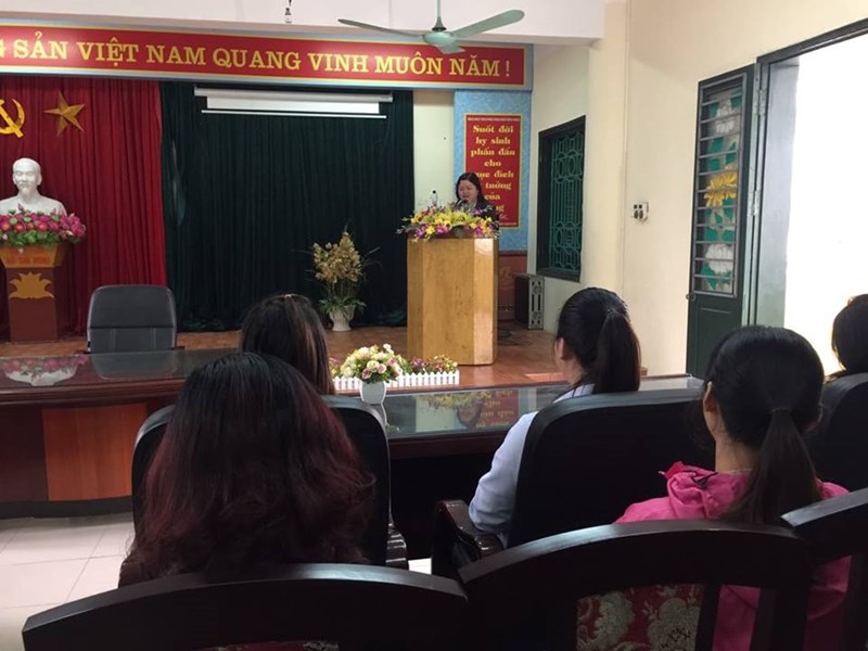 Trường mầm non Long Biên tổ chức phát động phong trào thi đua năm 2019